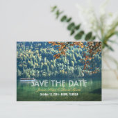 Het bergachtige Meer van het Valle Wind sparen de  Save The Date (Staand voorkant)