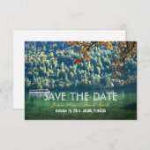 Het bergachtige Meer van het Valle Wind sparen de  Save The Date (Voorkant / Achterkant)