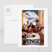 Het bergaf PromotiePoster van de Club Briefkaart (Voorkant / Achterkant)