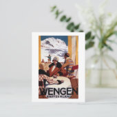 Het bergaf PromotiePoster van de Club Briefkaart (Staand voorkant)