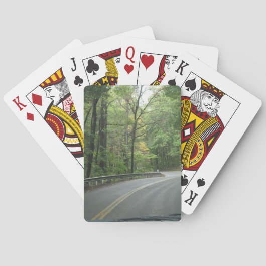 Het bergbos pokerkaarten (Achterkant)