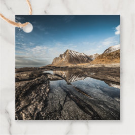 het bergen van de Noorse Lofoten-eilanden Bedankjes Labels