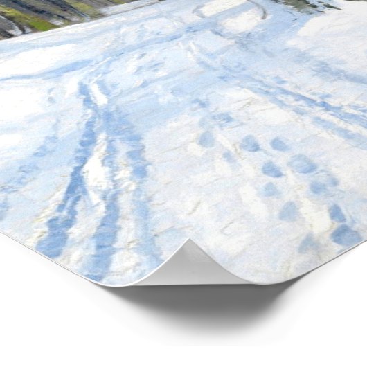 Het berglandschap in de winter poster (Hoek)