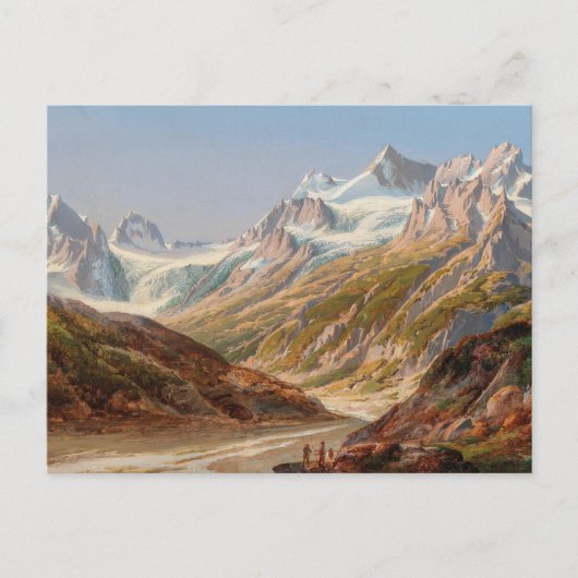 Het berglandschap van Silvretta - Ignaz Dorn Briefkaart (Voorkant)
