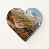 Het berglandschap van Silvretta - Ignaz Dorn Notitieboek (Achterkant)