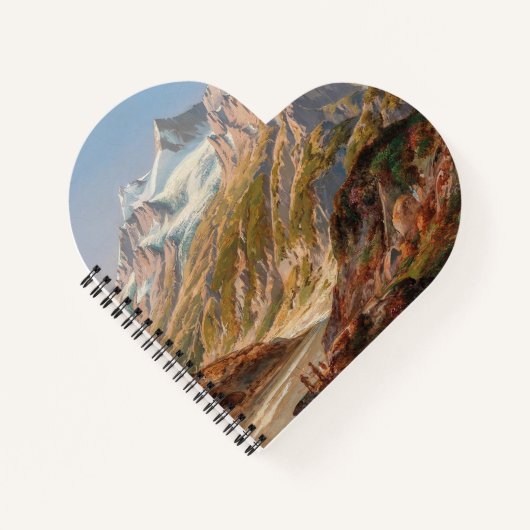 Het berglandschap van Silvretta - Ignaz Dorn Notitieboek (Voorkant)
