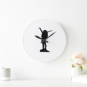 Het bergmeisje silhouette grote klok (Huis)