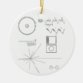 Het Bericht van de reiziger Keramisch Ornament (Voorkant)