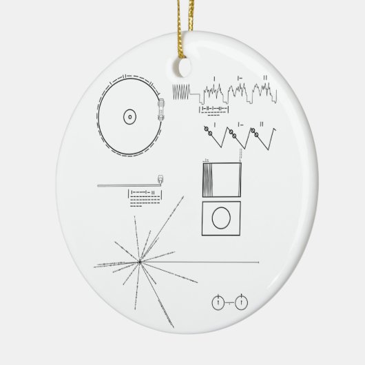 Het Bericht van de reiziger Keramisch Ornament (Links)