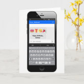 Het Bericht van de Tekst van de telefoon - Kaart (Gele Bloem)