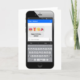 Het Bericht van de Tekst van de telefoon - Kaart