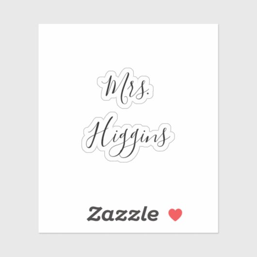 Het Berichten toont Decal Name Date Script Sticker (Vel)