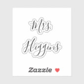 Het Berichten toont Decal Name Date Script Sticker (Vel)