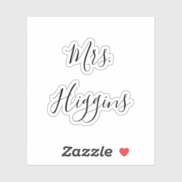 Het Berichten toont Decal Name Date Script Sticker