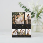 Het Berichten van de Foto van het Begroting Dank u Briefkaart (Staand voorkant)