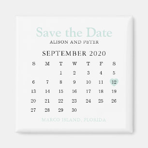 Het Berichten van de Kalender van het Mint Bewaart Magneet
