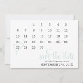 Het Berichten van de Kalender van het Mint Bewaart Save The Date (Voorkant)