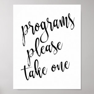 Het Berichten van de Programma's van het huwelijk  Poster