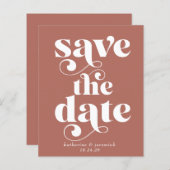 Het Berichten van de Typografie van de Retro van d (Voorkant / Achterkant)