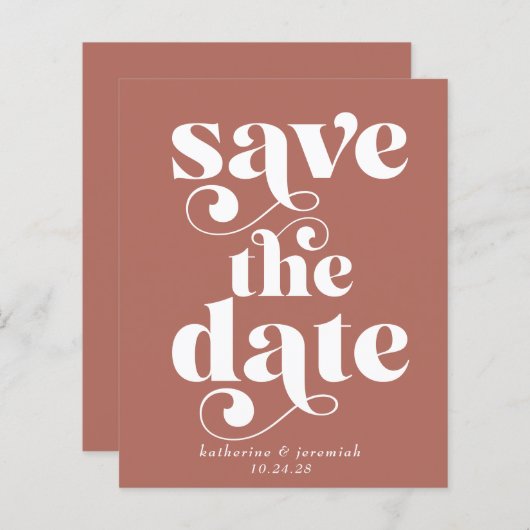 Het Berichten van de Typografie van de Retro van d (Voorkant / Achterkant)