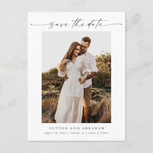 Het Berichten van het Manuscript van Elegant spare Aankondigingskaart (Voorkant)