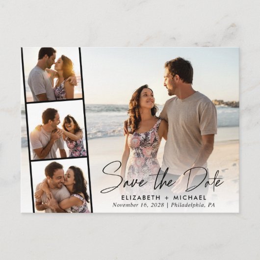 Het Berichten van het Manuscript van Elegant spare Aankondigingskaart (Voorkant)