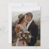 Het Berichten van het Manuscript van Elegant spare Save The Date (Achterkant)