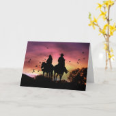 Het Berijden van de cowboy en van de Veedrijfster Kaart (Gele Bloem)