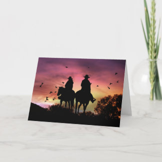Het Berijden van de cowboy en van de Veedrijfster Kaart