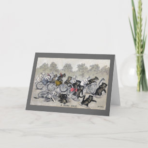 Het Berijden van de fiets Katten Kaart