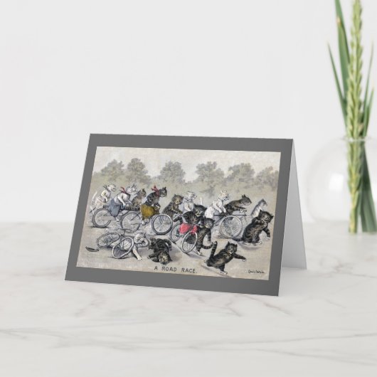 Het Berijden van de fiets Katten Kaart (Voorkant)
