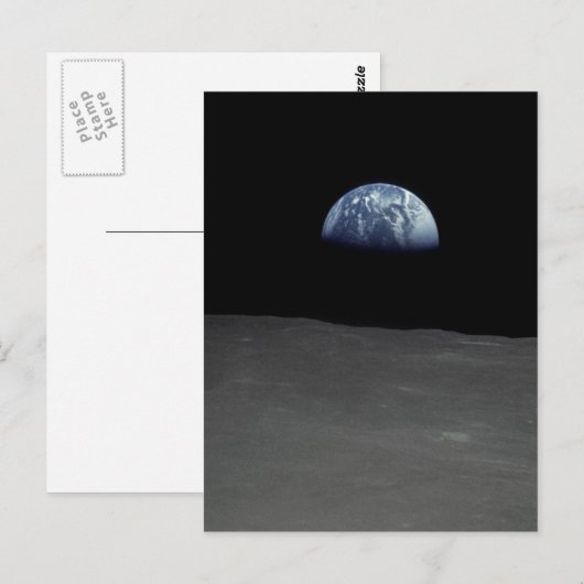 Het beroemde Afbeelding van de maan Briefkaart (Voorkant / Achterkant)