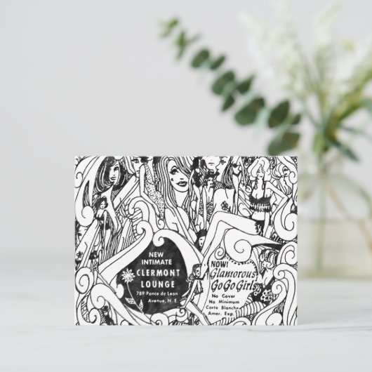 Het beroemde Briefkaart van de Lounge van Clairmon (Staand voorkant)