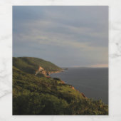 Het beroemde Cabot Trail Wijn Etiket (Enkel label)