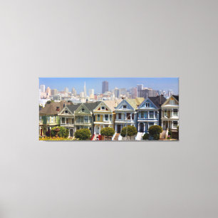 Het beroemde geschilderde dameshuis in San Francis Canvas Afdruk