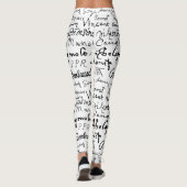 Het beroemde Hoesje van de ondertekenaars van kuns Leggings (Achterkant)