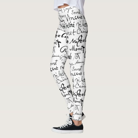 Het beroemde Hoesje van de ondertekenaars van kuns Leggings (Links)