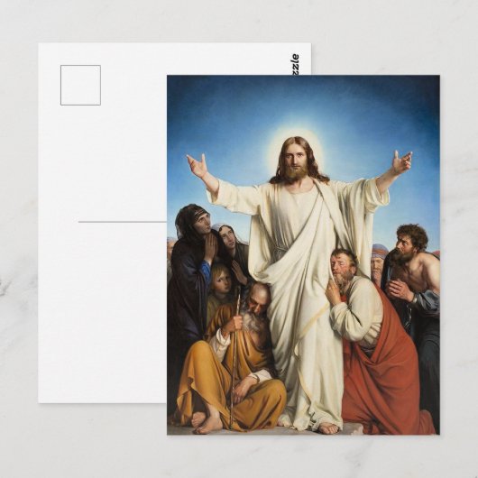 Het beroemde kunstwerk van Carl Bloch, Consolator, Briefkaart (Voorkant / Achterkant)