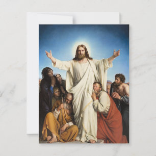 Het beroemde kunstwerk van Carl Bloch, Consolator, Briefkaart