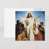 Het beroemde kunstwerk van Carl Bloch, Consolator, Feestdagenkaart (Voorkant / Achterkant)