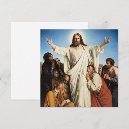 Het beroemde kunstwerk van Carl Bloch, Consolator, Feestdagenkaart (Voorkant / Achterkant)