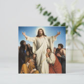 Het beroemde kunstwerk van Carl Bloch, Consolator, Feestdagenkaart (Staand voorkant)