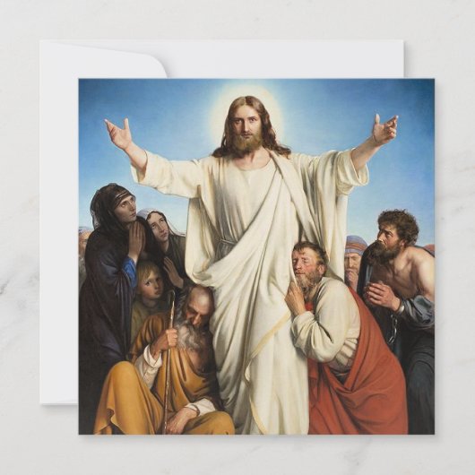 Het beroemde kunstwerk van Carl Bloch, Consolator, Feestdagenkaart (Voorkant)