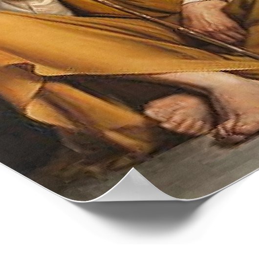 Het beroemde kunstwerk van Carl Bloch, Consolator, Poster (Hoek)