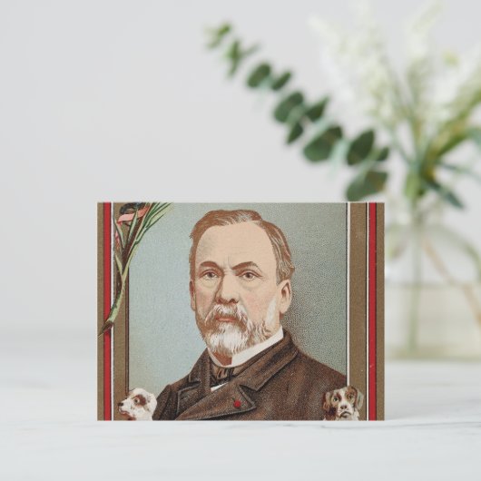 Het beroemde Louis Pasteur Portret Historisch Briefkaart (Staand voorkant)