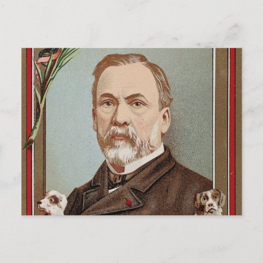 Het beroemde Louis Pasteur Portret Historisch Briefkaart (Voorkant)