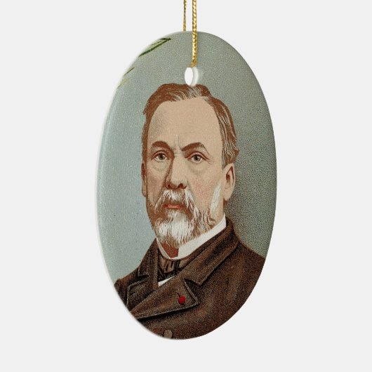 Het beroemde Louis Pasteur Portret Historisch Keramisch Ornament (Rechts)