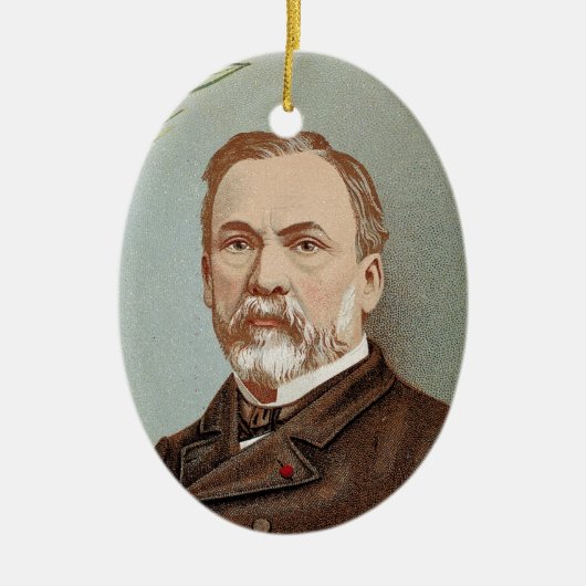 Het beroemde Louis Pasteur Portret Historisch Keramisch Ornament (Voorkant)