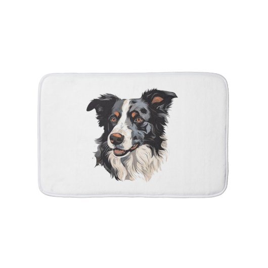 Het beroemde ontwerp van de Collie van de grens -  Badmat (Voorkant)