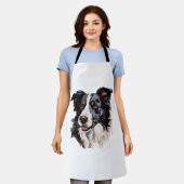 Het beroemde ontwerp van de Collie van de grens - Schort (Gedragen)